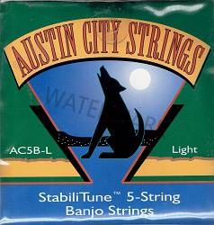 Austin City 5-string banjo strings AC5B-L